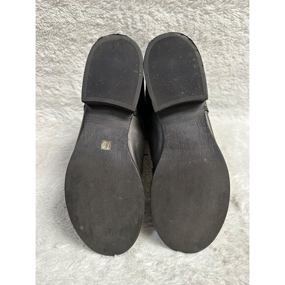 Betsey Johnson women distressed black Leather Steampunk Combat boots size 7 - Picture 10 of 10